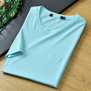 剪标丝光棉半袖男