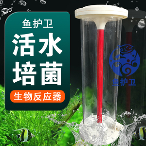 鱼缸生物反应器培菌桶内置外置生化桶流化床滤材培菌桶硝化细菌桶