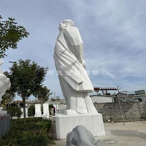 汉白玉石雕毛主席雕像石雕伟人大型8米高8.5米高毛主席背手雕塑像