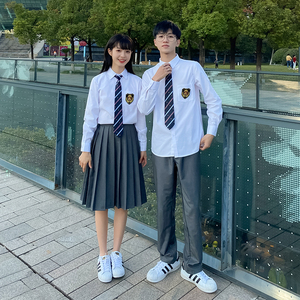 韩版校服套装高中生秋季毕业班服英伦学院风运动会合唱日系学生装