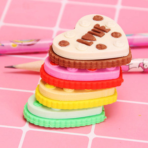 创意卡通3d可爱少女心生日蛋糕橡皮擦小学生可拆卸爱心橡皮奖品