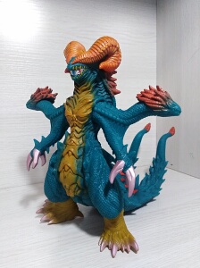 万代正版 艾克斯奥特曼怪兽软胶玩具模型贾戈尔贡带火花18cm a084