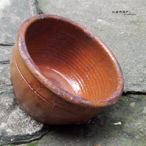 【老物仓】89-91年 粗釉盆 旧式碳火盆/土瓷小粗盆 罗经腌菜盆子