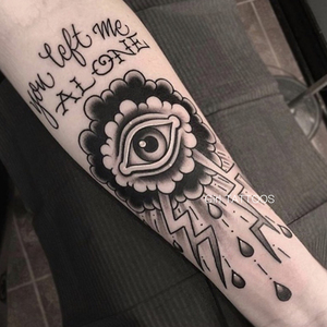 西街girl天使之眼暗黑系花臂酷朋克纹身贴防水男女持久手背潮网红