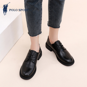 polo sport官方旗舰店女鞋新款2021爆款鞋子女春秋小皮鞋乐福鞋