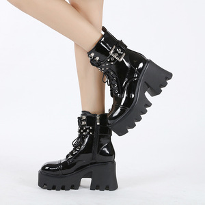 large size platform ankle boots women Martin boots女靴马丁靴