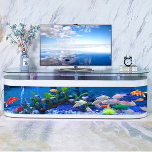 电视背景鱼缸墙