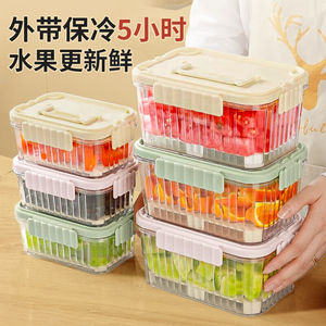 水果便当盒移动保鲜冰盒食品级冰盒便携冰格移动小冰箱保冷保鲜盒