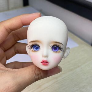 6分mjd裸娃体素体全可动人偶机械关节练妆头改妆头练手头芭比娃娃