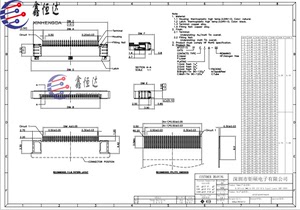 JS(钜硕电子)间距:0.5mm P数:40P 下接抽屉式 AFC07-S40FCA-00