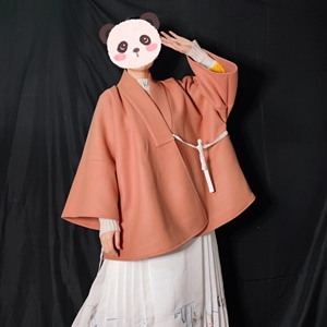 清仓无售后 【皎滟集】明制汉服直领对襟短衫毛呢对穿交春秋款