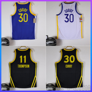 金州队30号库里城市版球衣球裤套装11号汤普森背心美式热压篮球服
