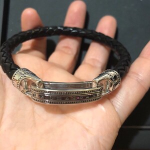 thomas sabo官网澳洲欧美时尚925纯银个性魅力真皮皮绳手链女lb40