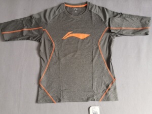 李宁赞助cba球员版训练长袖投篮服热身跑篮服t恤(买前咨询尺码)