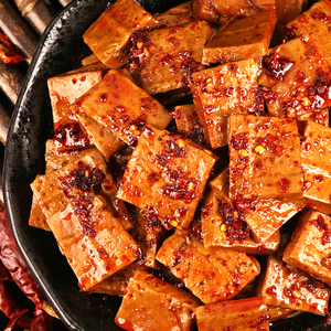 麻辣豆干小七陈卤零食香辣手磨豆腐干熟素食重庆小吃即食180g*2袋