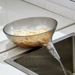 多功能网红沥水碗家用厨房洗菜盆沥水篮塑料收纳水果盘创意菜篮子