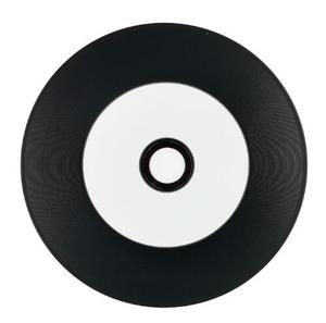 铼德可打印黑胶CD-R 空白刻录盘光盘莱德半圈小圈可打印黑胶碟