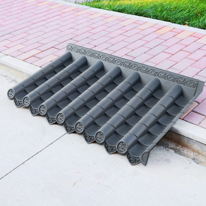 特厚足3毫米全新料仿古树脂瓦马头墙一体塑料新中式屋檐墙饰瓦片