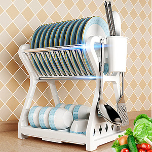 佰宁多功能碗筷架厨房沥水架碗碟架置物架碗柜收纳箱碗架筷架沥水