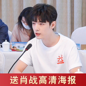 肖战同款衣服t恤短袖湖北工厂生产人民讯合肖战公益衫正版 当日发