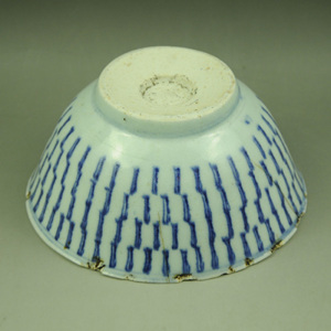 清代雍正百寿纹玉璧底碗明清景德镇老瓷器陈设摆件包老包真收藏品