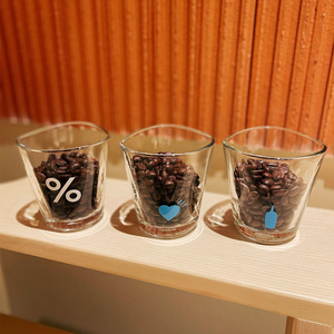 现货日本bluebottle蓝瓶子爱心东京限定三角凹口杯玻璃咖啡杯水杯