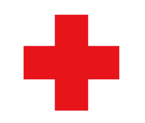 靓女人的魅力淘宝标志贴贴纸门诊室红十字贴医院诊所救护车玻璃门贴