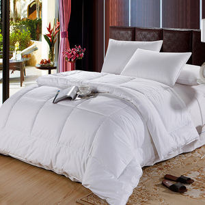 杉杉家纺全棉羽丝绒被芯纯白色被子纯棉面料春秋被四季加厚冬被
