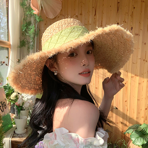 【我的头不圆】草帽女夏季防晒超大帽檐遮阳沙滩海边度假太阳帽子