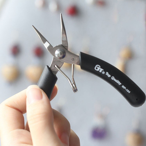 千代手绳手工钳子珠宝绕线工具不锈钢台湾原产进口工艺圆嘴钳剪钳