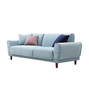 志达软装1708现代简约风格北欧风格布艺沙发三人位