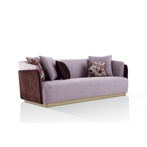 志达软装1852现代简约风格轻奢风布艺沙发四人位