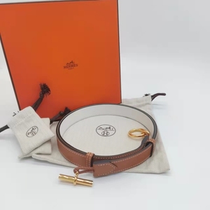 【阿飞家】二手 hermes焦糖色猪鼻子腰带 2202194