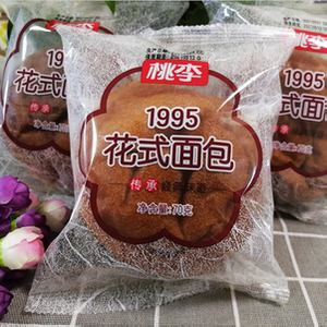 桃李1995花式面包老面包70g*5 网红手撕面包学生早餐休闲零食糕点