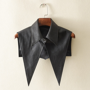 2022假领子披肩纯色皮衣领护肩假领百搭衬衣领装饰衬衫领