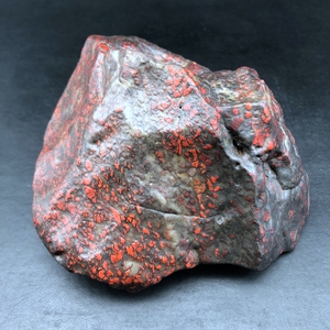 新疆哈密巴里坤淖毛湖陨落区红伊丁石铁陨石天然造型原石摆件-7