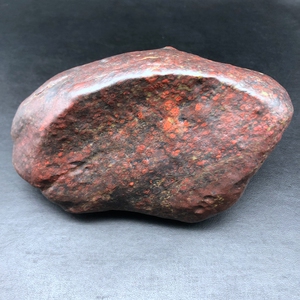 新疆哈密巴里坤淖毛湖陨落区红伊丁石铁陨石天然造型原石摆件-6