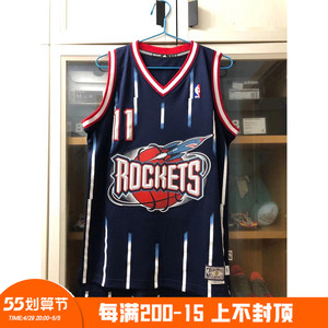 麦基森 adidas 姚明 火箭队 复古大火箭 sw 刺绣 球衣 bv1466