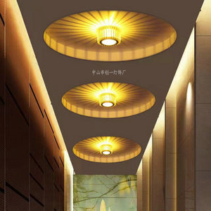 LED个性创意过道走廊玄关入户射灯吸顶灯天花灯彩色氛围灯背景灯
