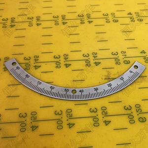 90度逆时针半圆刻度机械角度盘机器配件不锈钢圆盘150#130#1配件