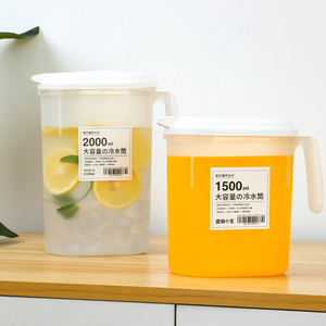 日式凉水壶超大容量冰箱冷水壶塑料耐高温家用夏季冷泡果汁柠檬桶