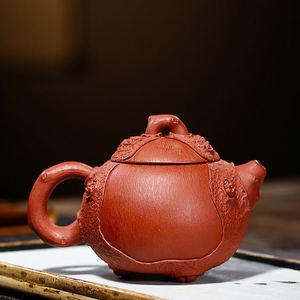 工艺师张听金全手工石榴壶供春西施壶240cc紫砂壶宜兴名家纯手工