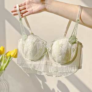 品牌专柜正品内衣少女小胸超薄款夏天防下垂收副乳上托文胸罩套装