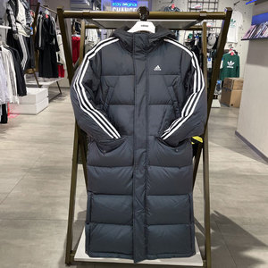 阿迪外套女冬三叶草阿迪达斯