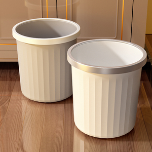 垃圾桶2023新款加大容量卫生桶无盖纸篓卧室客厅厨房厕所卫生纸桶
