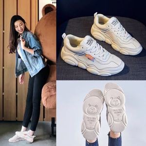 香港it代购supreme专柜同款小白鞋2019春季运动鞋女ins网红小熊鞋