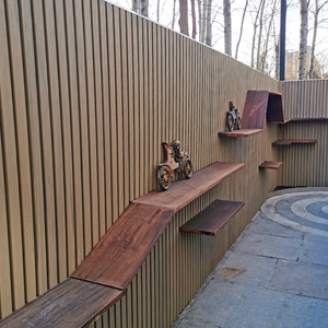 共挤塑木长城板室外墙壁护板二代户外木塑别墅外墙板防腐围栏扣板