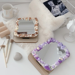 镜子装饰diy材料边框网红自粘手工材料包贴花桌面宿舍化妆镜改造