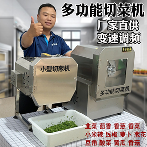多功能切菜机商用切葱机小型切辣椒香菜酸菜丝豆角段葱花切韭菜机