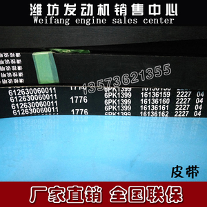 潍柴wp12wp13柴油发动机原厂配件6pk1399多楔带612630060011皮带